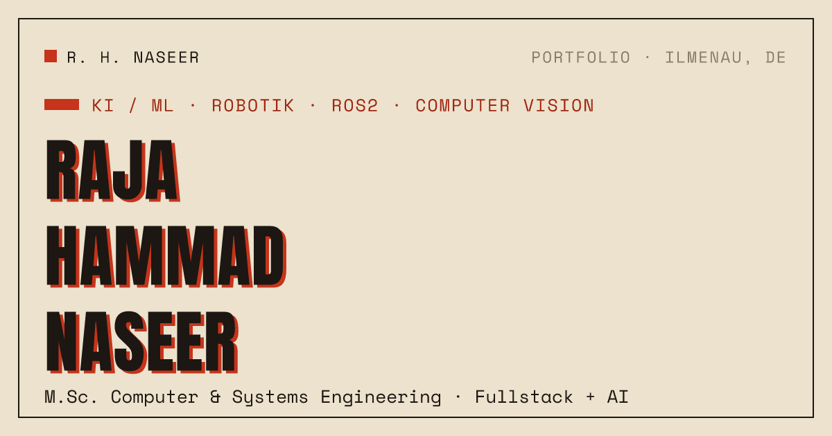 Raja Hammad Naseer — Fullstack Engineer & AI Developer